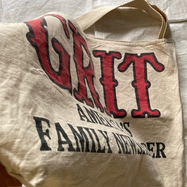 GRIT グリット ニュースペーパーデリバリーバッグ 40s〜50s ペーパーボーイバッグ 染み込みプリント ヴィンテージ 画像3