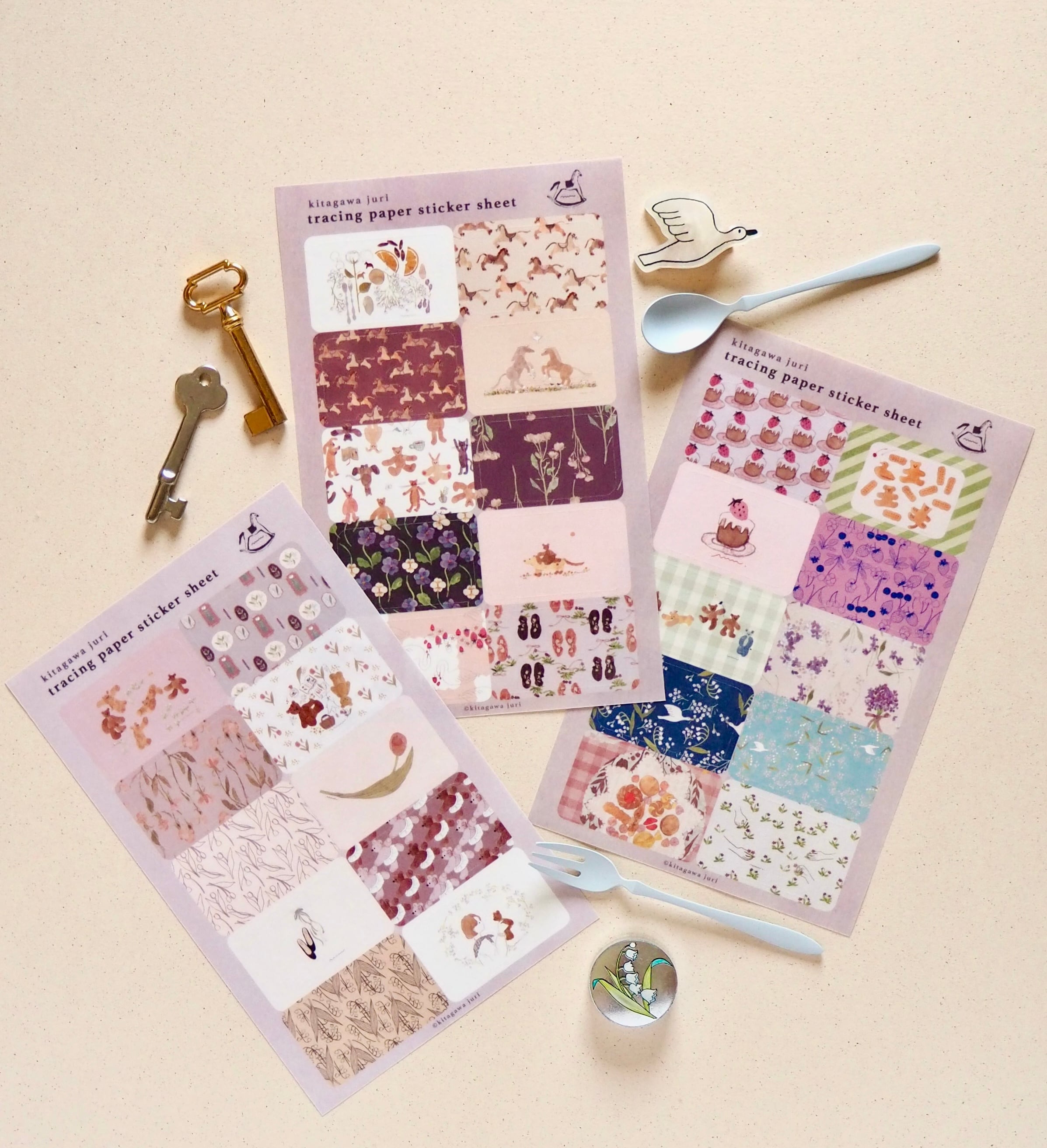 tracing paper sticker sheet