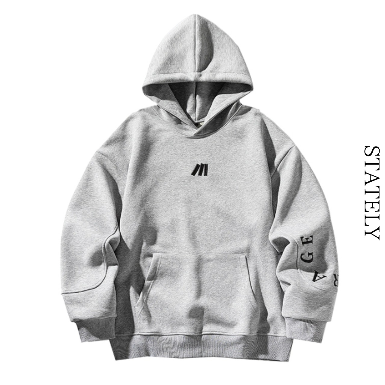 Unisex Embroidery Logo Hoodie/3color_T14・画像2