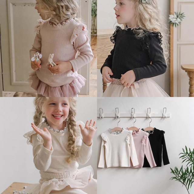 【春作】肩フリル トップス