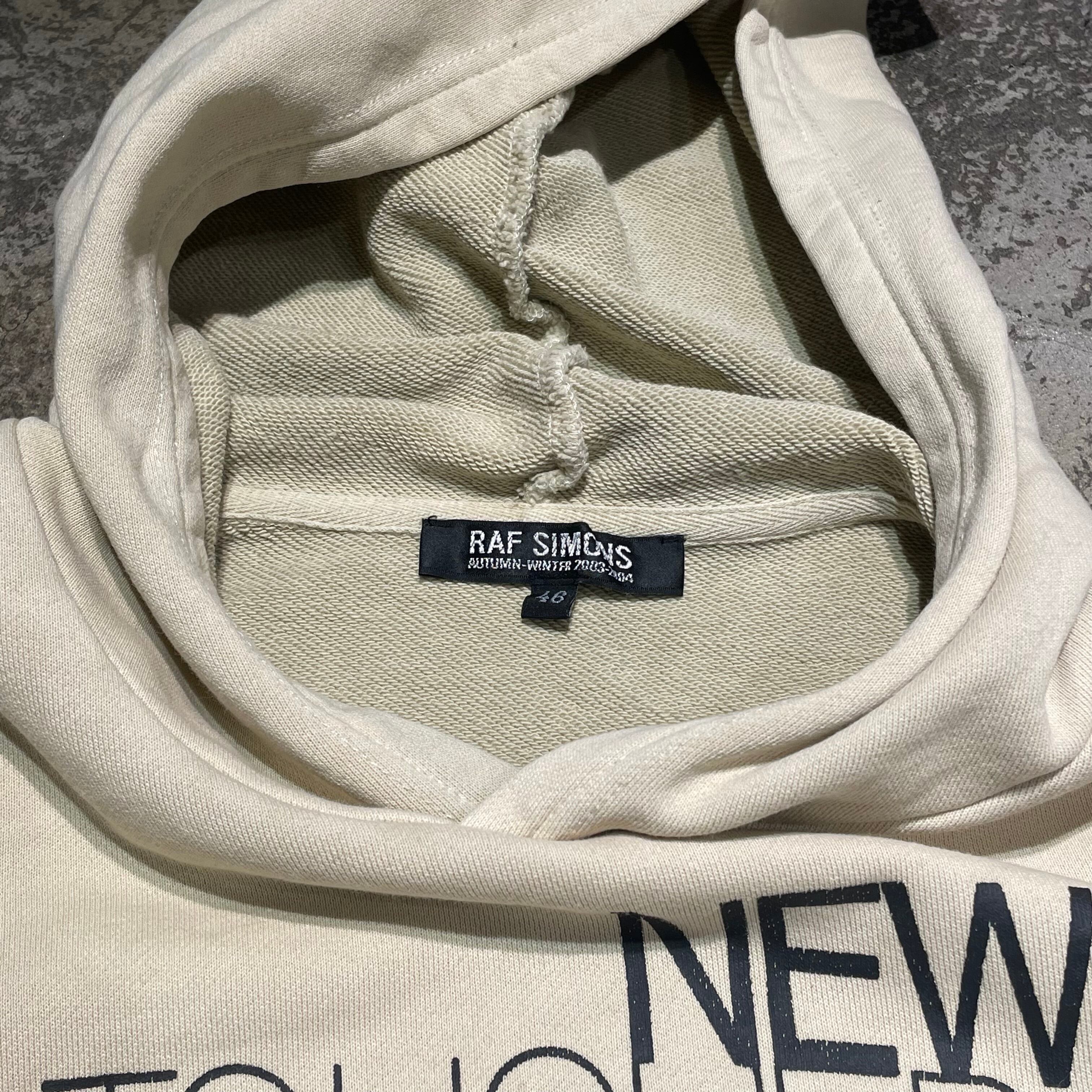 RAF SIMONS ラフシモンズ 2003AW NEW Order Hoodie パーカー SIZE.46 