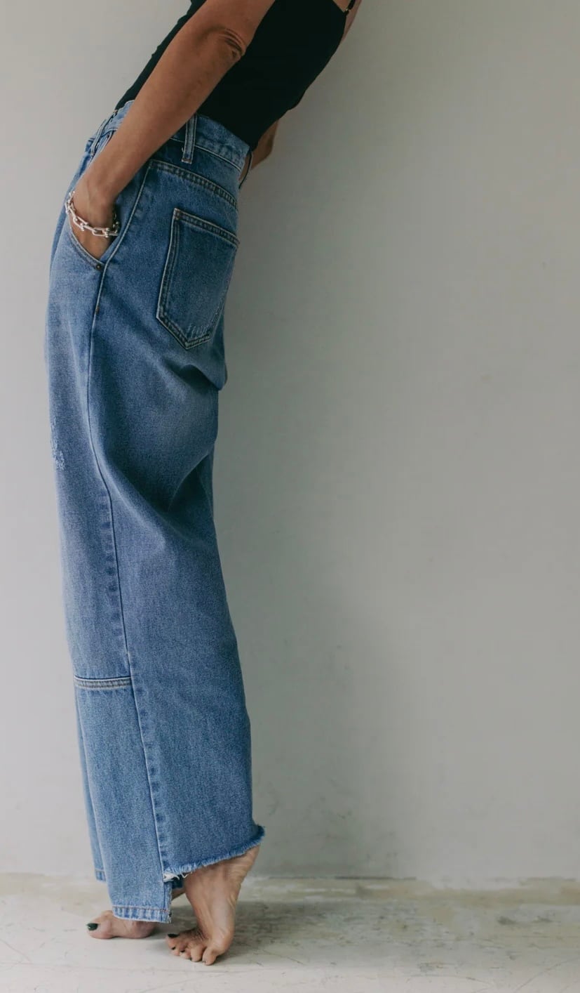 【YENN】ハイライズタックワイドデニム／HIGH RISE TUCK WIDE PT　[Y253-31101]