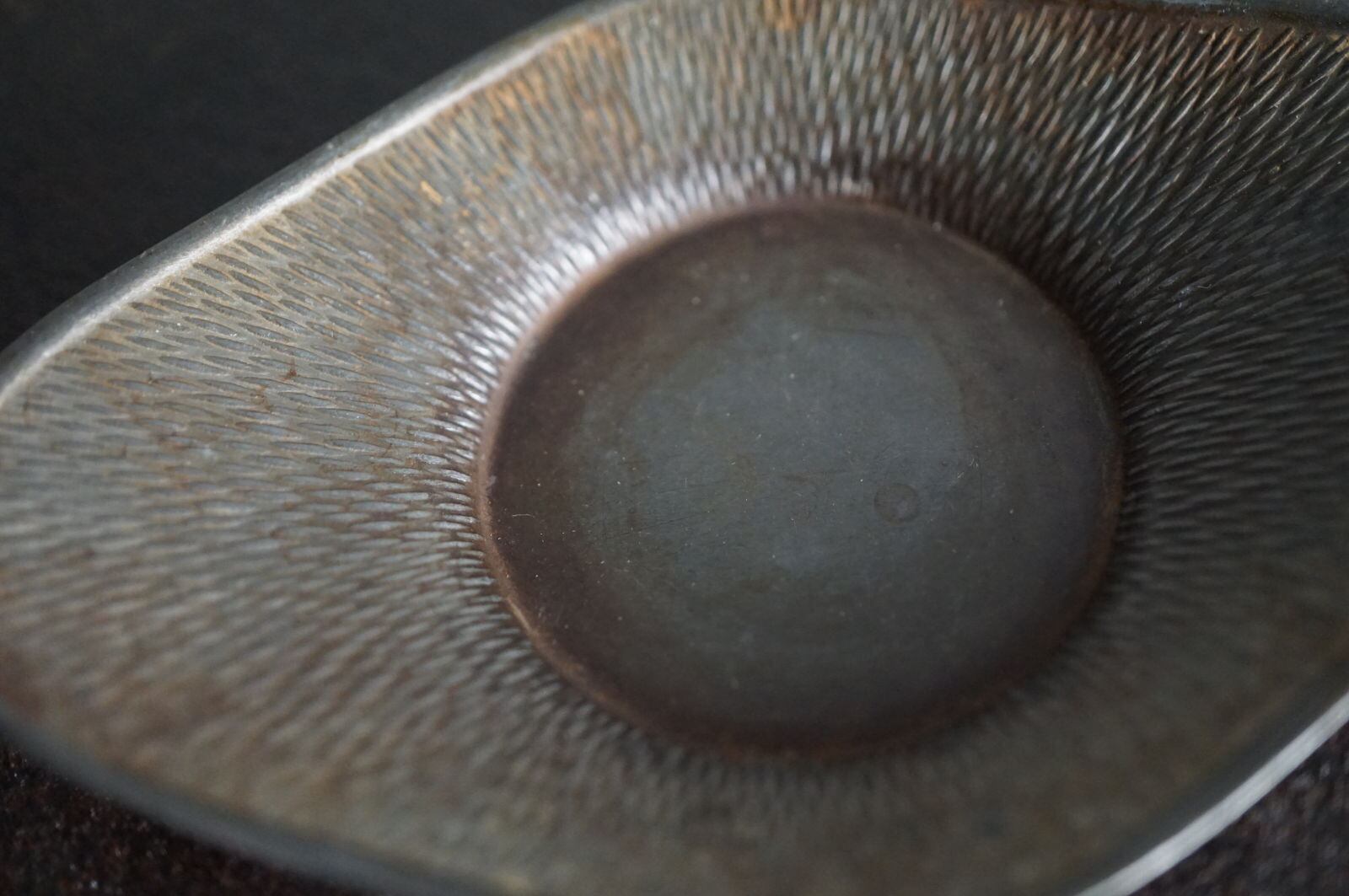 古錫茶托 忠信浄錫5ヶ 古錫茶托 忠信浄錫5ヶ 古錫茶托 忠信浄錫5ヶ 錫 茶托 3寸5分（五客