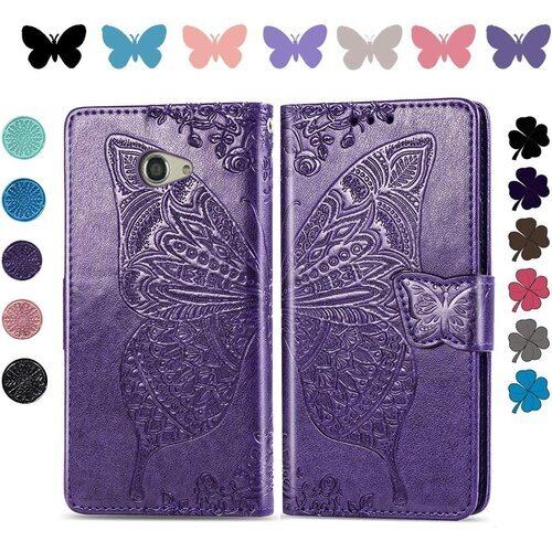 対応iPhone SE 第3世代 2022 / iPhone SE 第2世代 2020 / iPhone8 / iPhone7 ケース 手帳型 ノートブック型携帯保護カバー多機能携帯ホルスター財布携帯ホルダーバンプパターンテクスチャ耐久性摩擦耐性携帯ケース男性と女性に適した多色オプション バタフライパープル 466