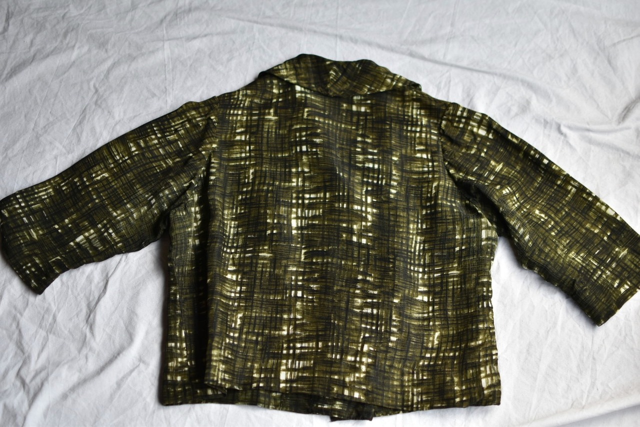 1950s Euro, Chrome Green Short Jacket