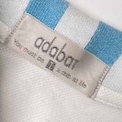 adabat アダバット 鹿の子 半袖 ポロシャツ 1/水色×ホワイト レディース ゴルフ