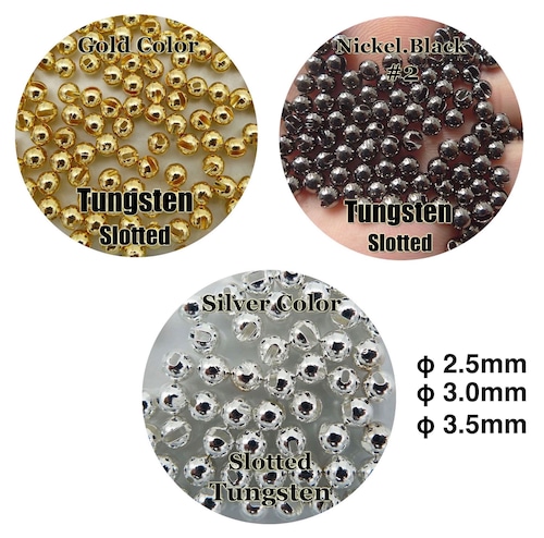 Tungsten Slotted Beads φ3.0mm