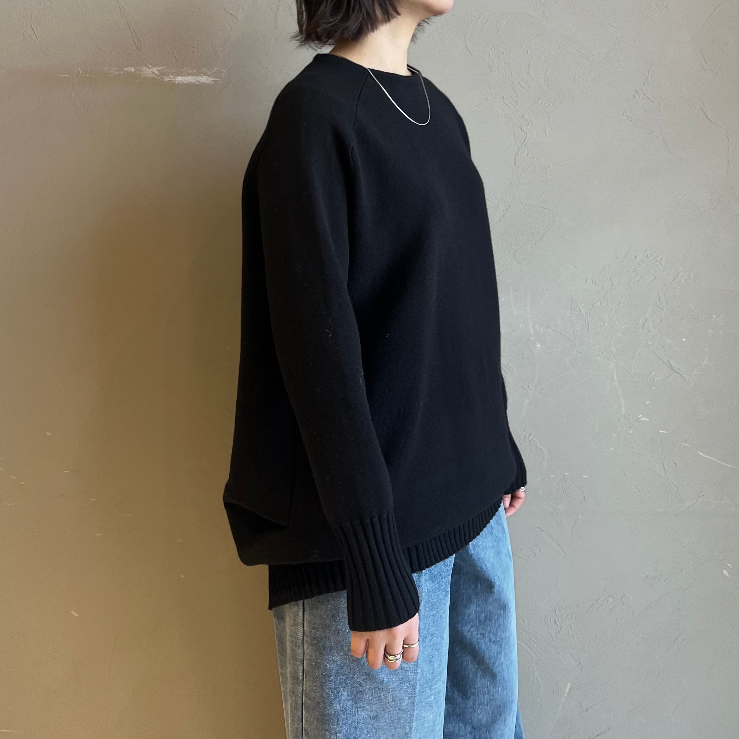 【 CYNICAL 】ウォッシャブルバックタックミドル丈ニット