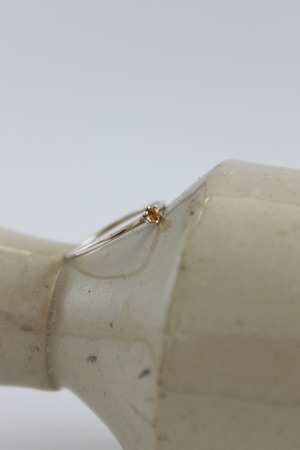 stardust ring  / silver × citrine
