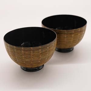 アウトレット特価】とにかく軽い！漆の茶碗 小ぶりな茶碗 アジア雑貨