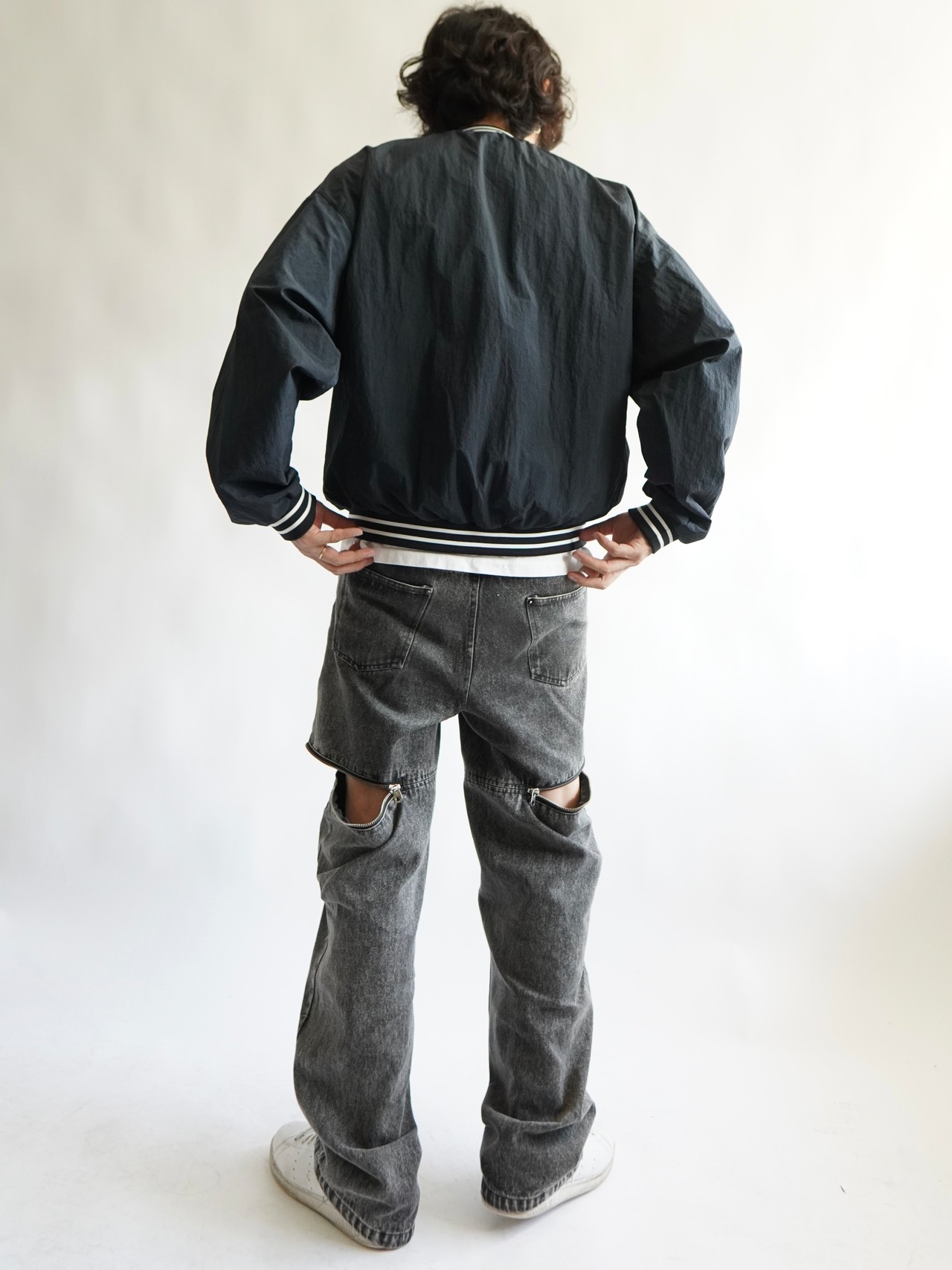 Design ナイロンビッグプルオーバー PO／Navy