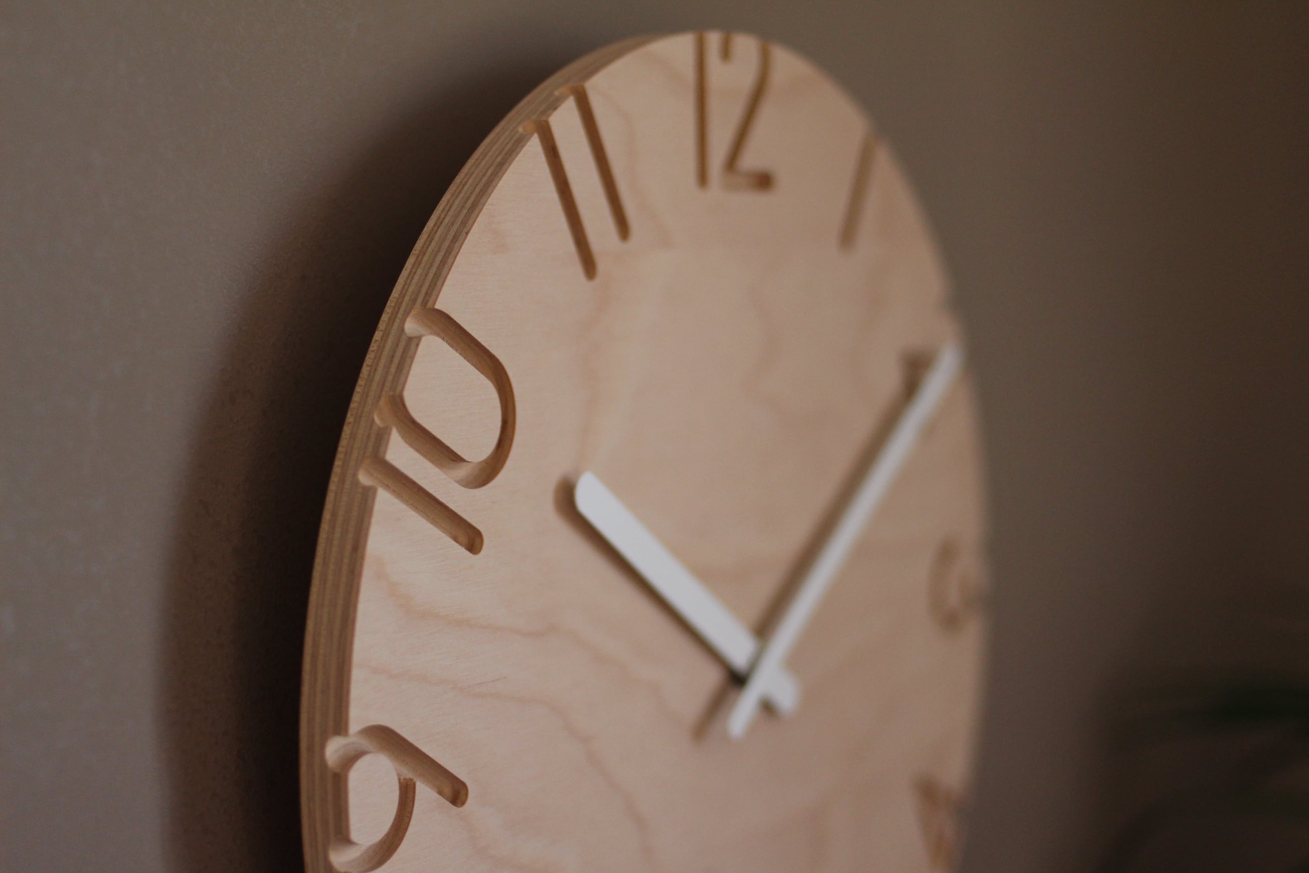 CARVED WOOD BIRCH/カーヴド ウッドバーチ 掛時計 Lemnos（レムノス） 掛け時計 壁掛け時計 CARVED WOOD BIRCH カーヴド