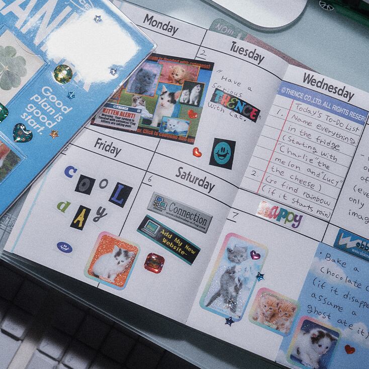 WN」ダイアリー ブック (Blue) | THENCE