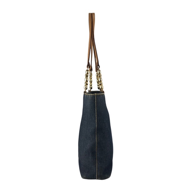 Christian Dior クリスチャン ディオール マリスパール ハンドバッグ インディゴ ロゴ キャンバス トートバッグ vintage ヴィンテージ オールド kxnt2a