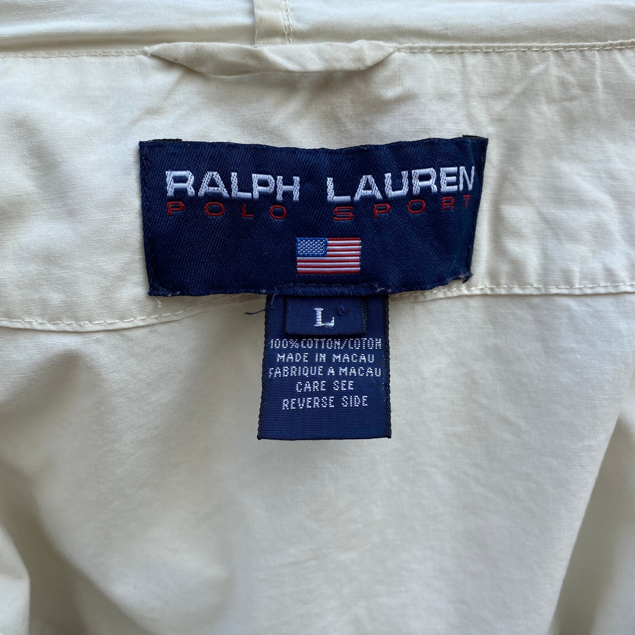 90年代 Ralph Lauren ラルフローレン ポロスポ コットンパーカー