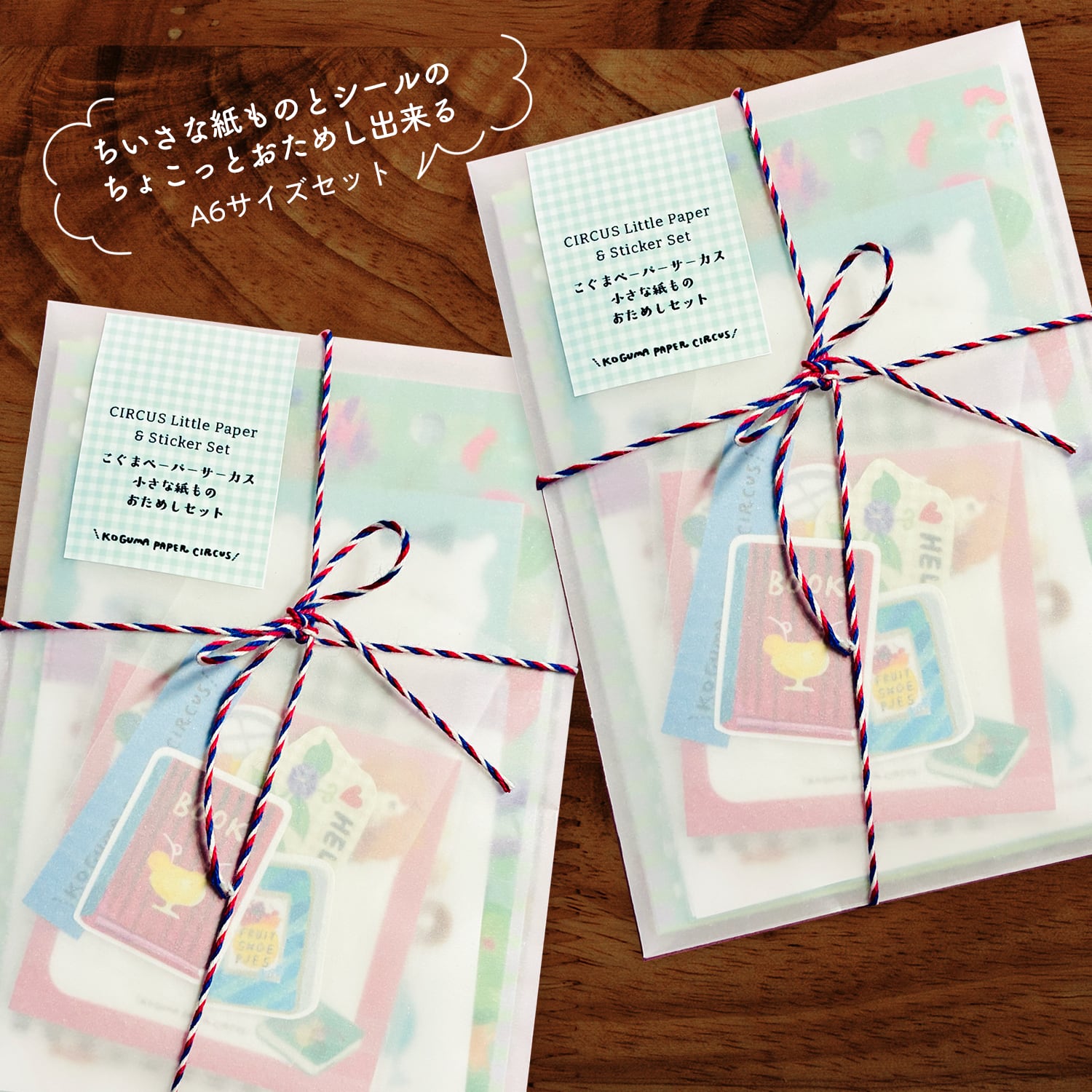 【小さな紙ものセット】CIRCUS Little Paper & Sticker Set