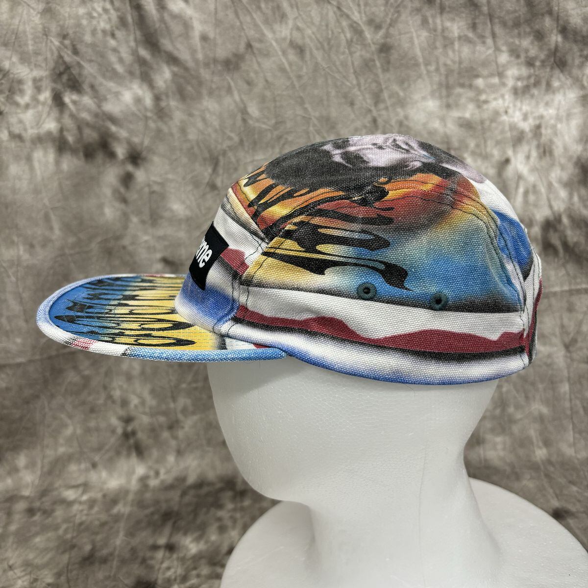 Supreme マルチカラー キャップ マラドーナプリント