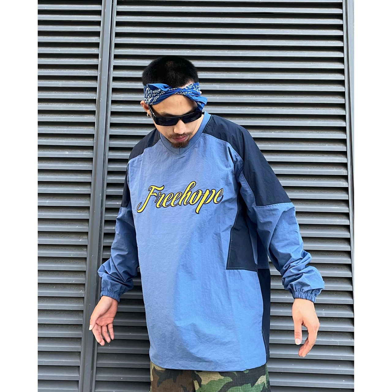 ストリート Chicanoブルドッグ 刺繍 ロングTシャツ T500