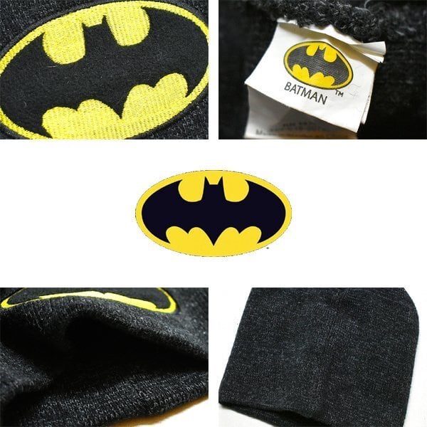 1点物◇バットマンBATMANロゴ刺繍ニット帽USA古着メンズレディースOK