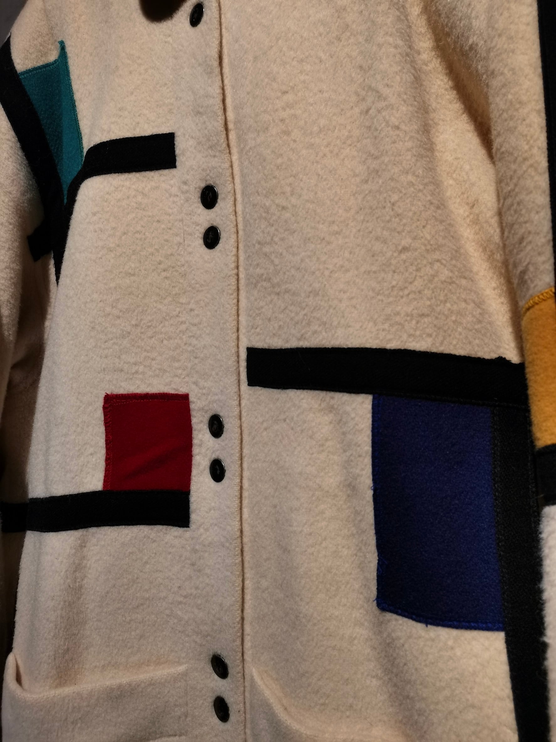 Mondrian Look Vintage ジップアップレザージャケット 【公式通販】