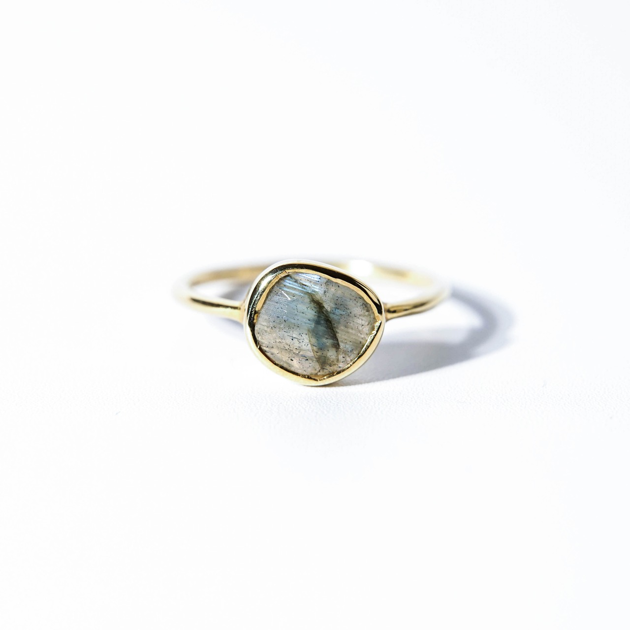 【9号】ラブラドライト リング（プチ）