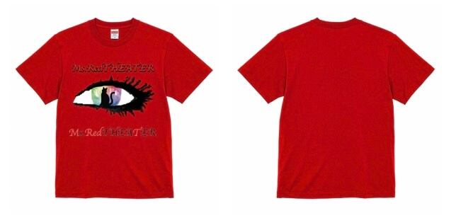 目ロゴTシャツ 赤（前面プリント） | Ms.RedTHEATER公式グッズ