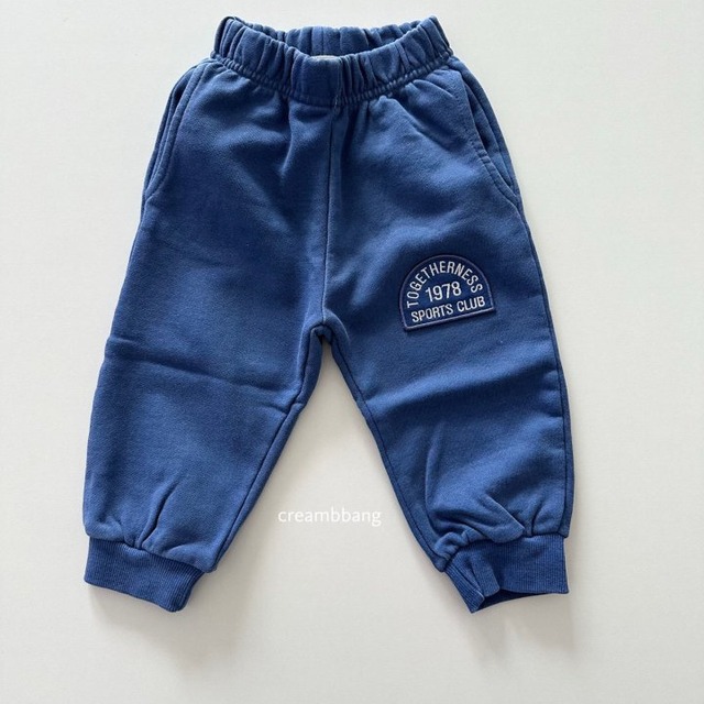 リブ刺繍ジョガーパンツ 【creambbang】