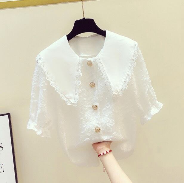 ドロスト ブラウス ペプラム トップス シャツ 袖あり 半袖 5分袖 五分