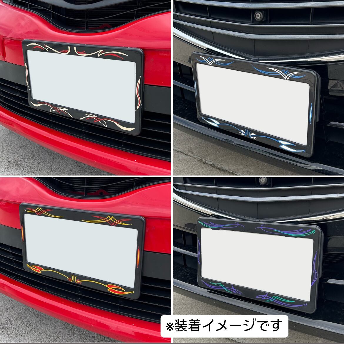 pinstripe】バイク ナンバーフレーム C | Pay ID