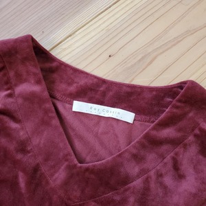 【USED】ベロアシャツ　暖か　Mサイズ　