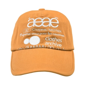 [AEAE] WEB LOGO 5 PANNEL BALL CAP - [ORANGE] 正規品 韓国ブランド 韓国通販 韓国代行 韓国ファッション