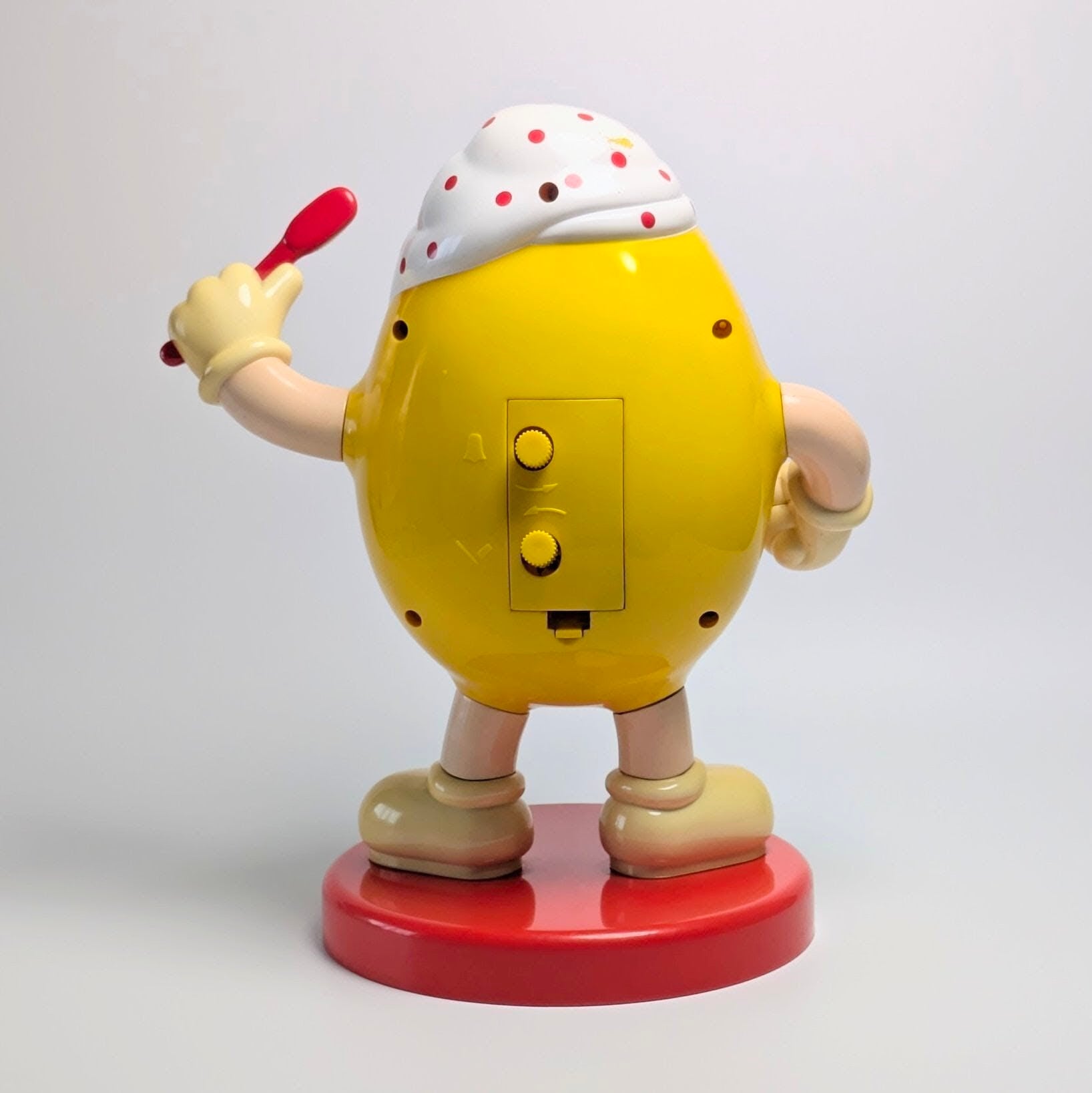 ☆ VINTAGE 90' JUNK ☆【 m&m's  ( エムアンドエムズ ) 】Alarm Bedside Clock Yellow / 目覚まし時計 / アラームクロック 〚アメリカン雑貨 アメトイ〛