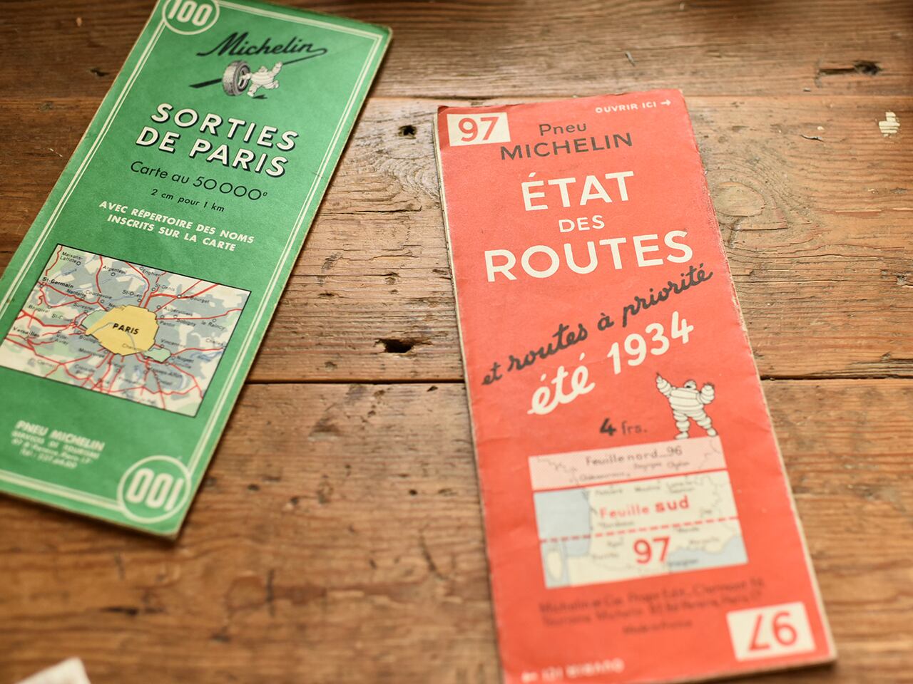 ミシュランの古い地図 #97 ETAT des ROUTES *フランスアンティーク