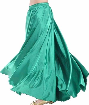 ★送料無料★フリ－(F)☆光沢サテンフレア－スカ－ト (SKN9556)