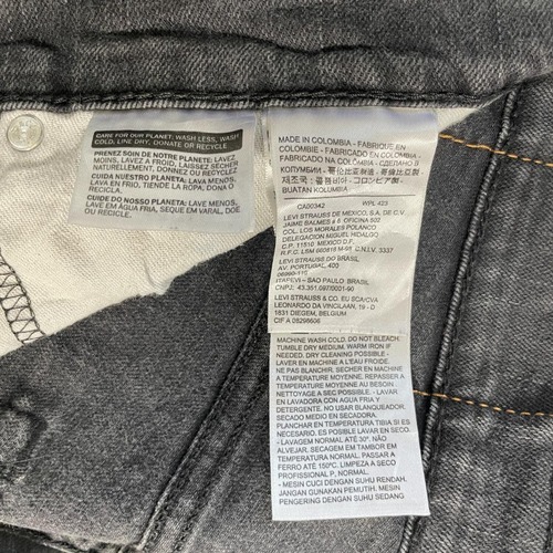 【W34 L30】 コロンビア製 japan levi's black 559 詳細写真6