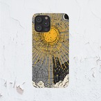 受注生産 iPhoneケース 金色太陽と放射線の星図｜天体図 STAR074C