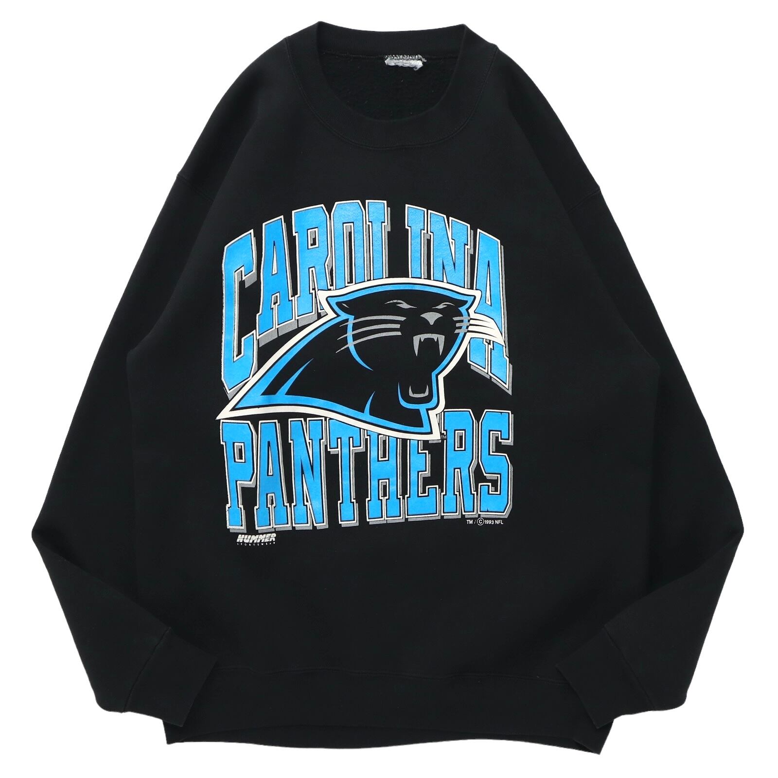 90年代 リー Lee NFL CAROLINA PANTHERS カロライナパンサーズ プリントスウェットシャツ トレーナー USA製 メンズM ヴィンテージ /taa001357