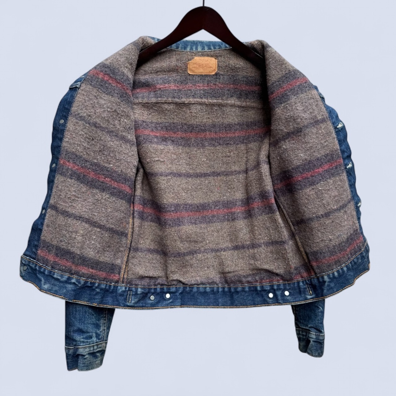 LEVI'S 70505-0317 BLANKET LINED DENIM JACKET