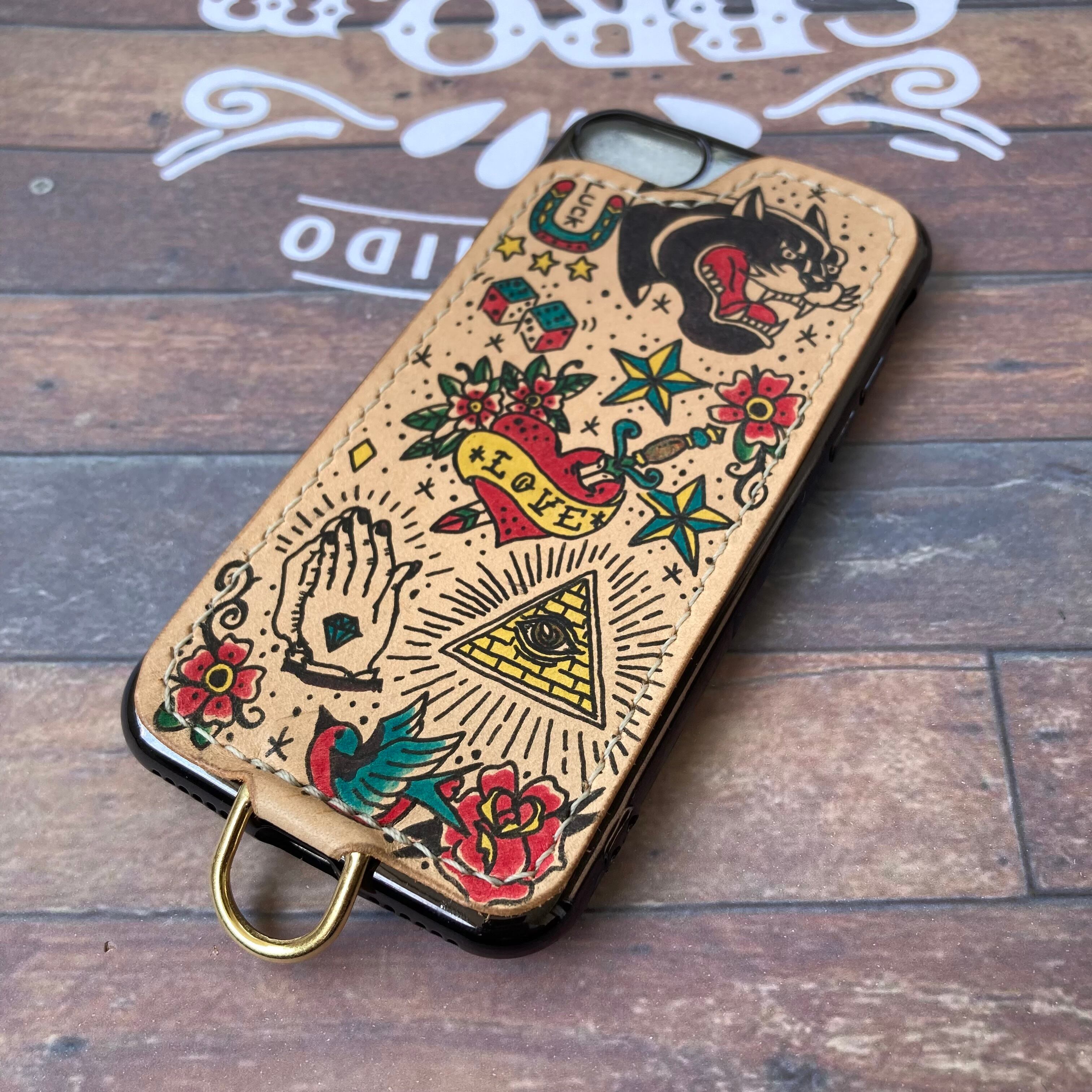 iPhoneSE/13/14》 スマホケース スマホカバー スマホショルダー 牛ヌメ