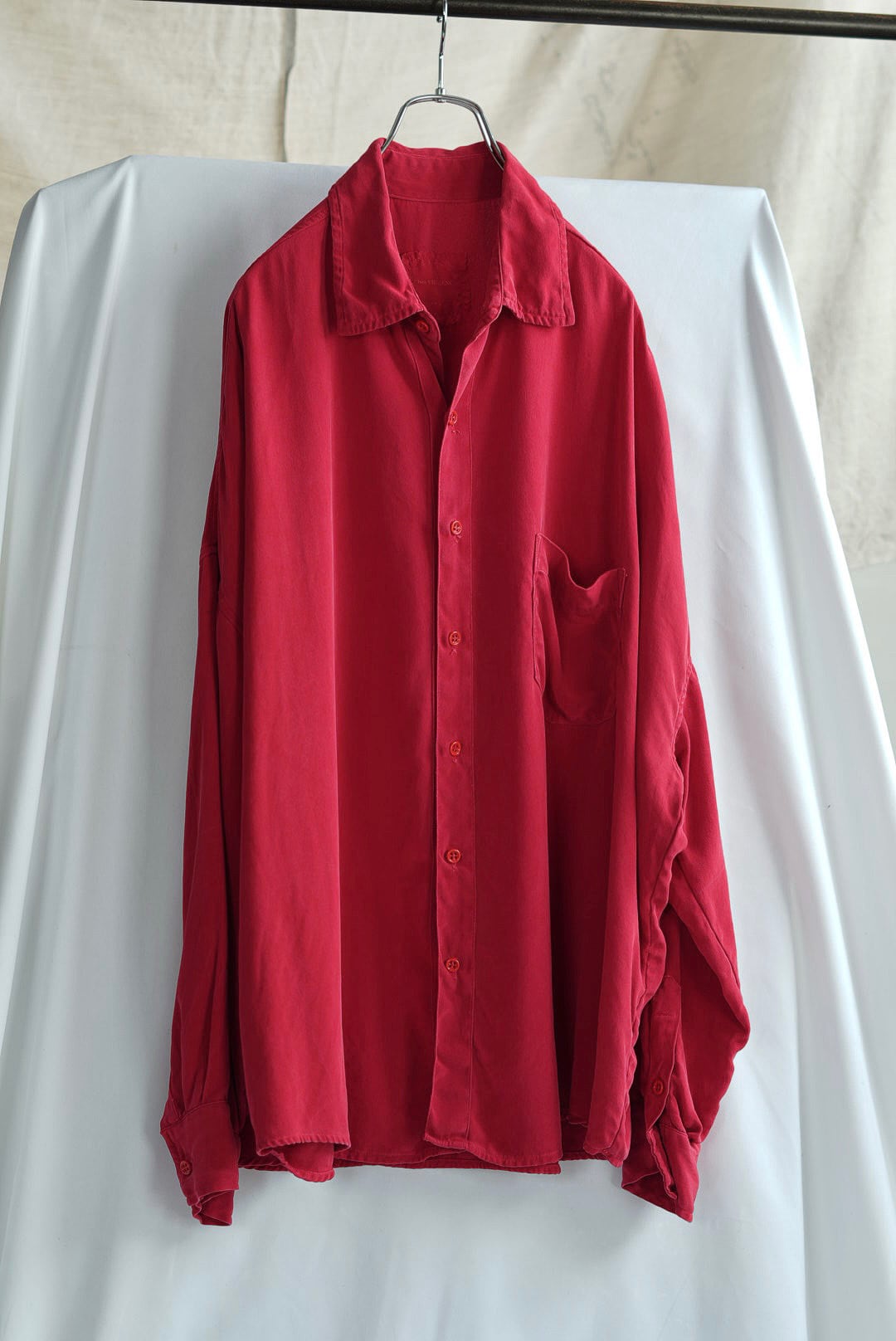 CHEZ VIDALENC - SILK SHIRT AXL / RED