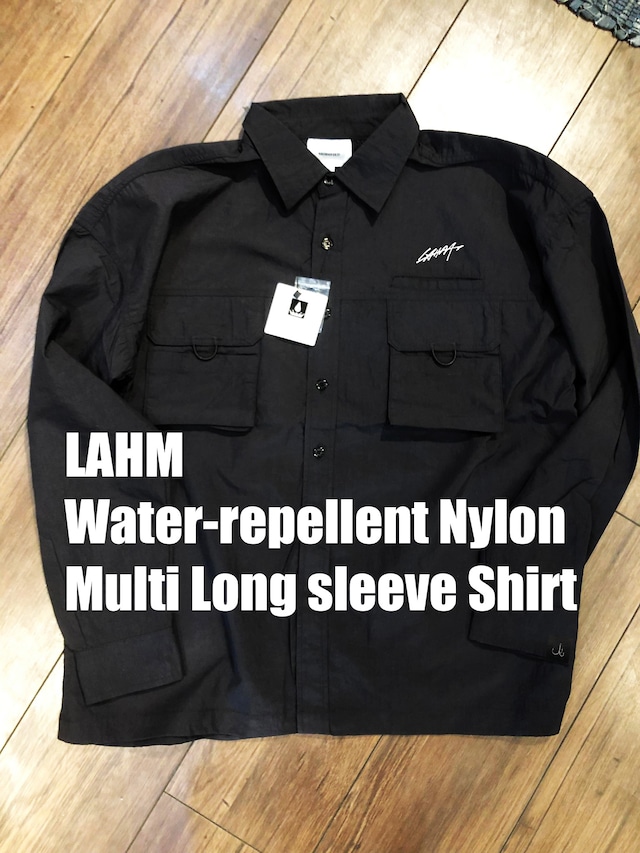 【少量在庫入荷しました！】【2022新製品】【撥水加工素材】Water-repellent Nylon Multi Long sleeve Shirt/撥水加工 ナイロン マルチ ロングスリーブシャツLAHM/エルエーエイチエム