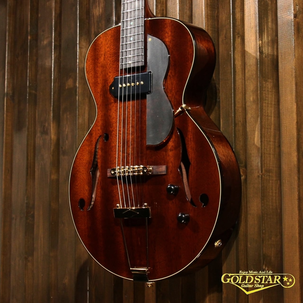 つま弾く”のにぴったりなフルアコ】Rozeo / Ladybug Mahogany (厚胴