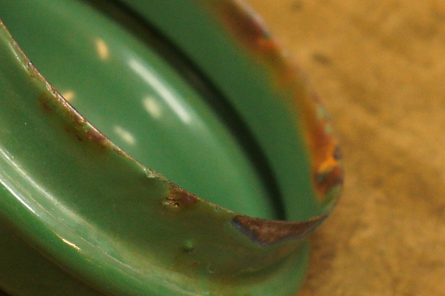 昭和 レトロ ホーロー 琺瑯 やかん ケトル 緑 ヴィンテージ 昭和レトロ ホーローケトル やかん グリーン - メルカリ