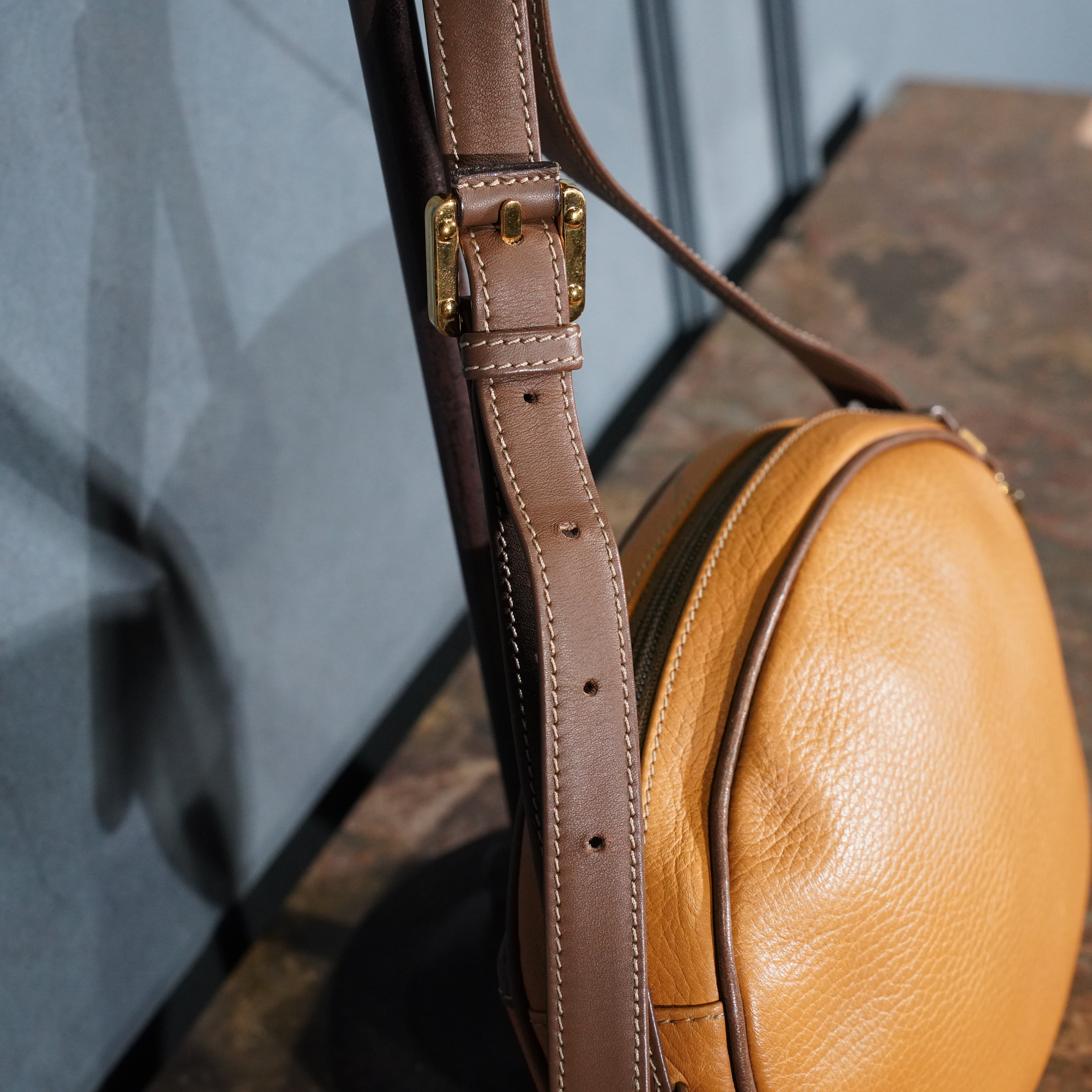LOEWE ANAGRAM PATTERNED EMBOSSED DESIGN LEATHER SHOULDER BAG