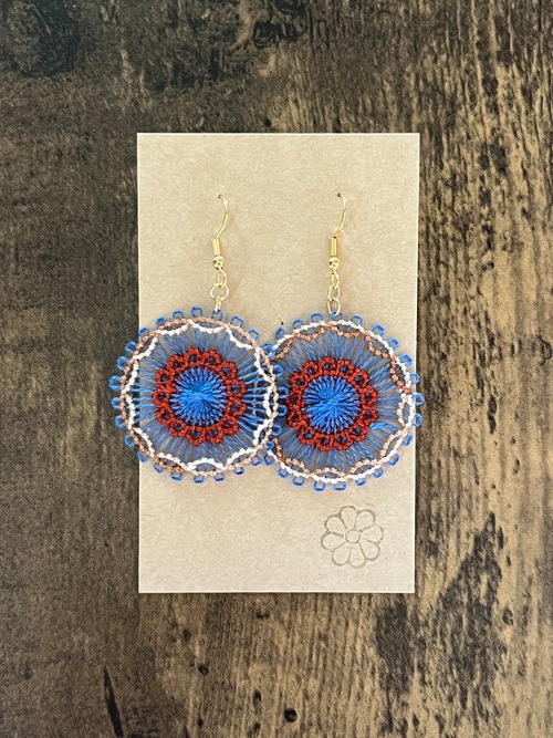 lace flower ニャンドゥティピアス