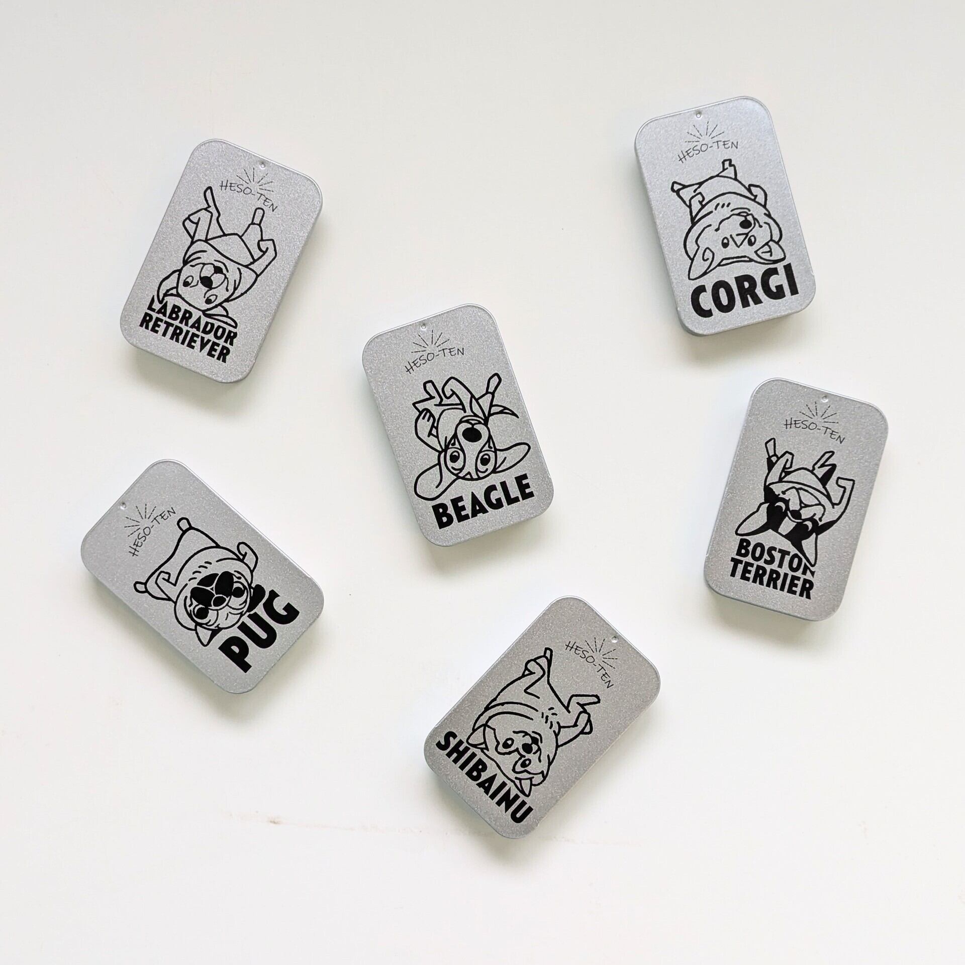 へそ天商会【スライド缶ケース】犬用おやつ｜トリーツ缶｜携帯