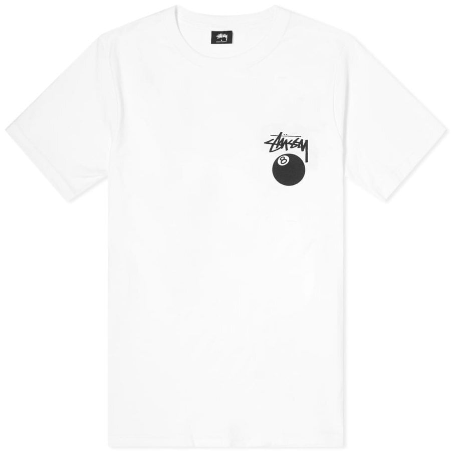 【新品】stussy Tシャツ　サイズXL ホワイト 8ボール