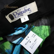 フラダンス 衣装 Paondor パンドール ワンピース ドレス ブルー系 ハイビスカス柄 モンステラ柄 りぼん 紐 緑 青 黒 華やか 日本製 ダンス衣装 イベント ステージ かわいい フラ ダンス ハワイアン アロハ グリーン系 ブラック系