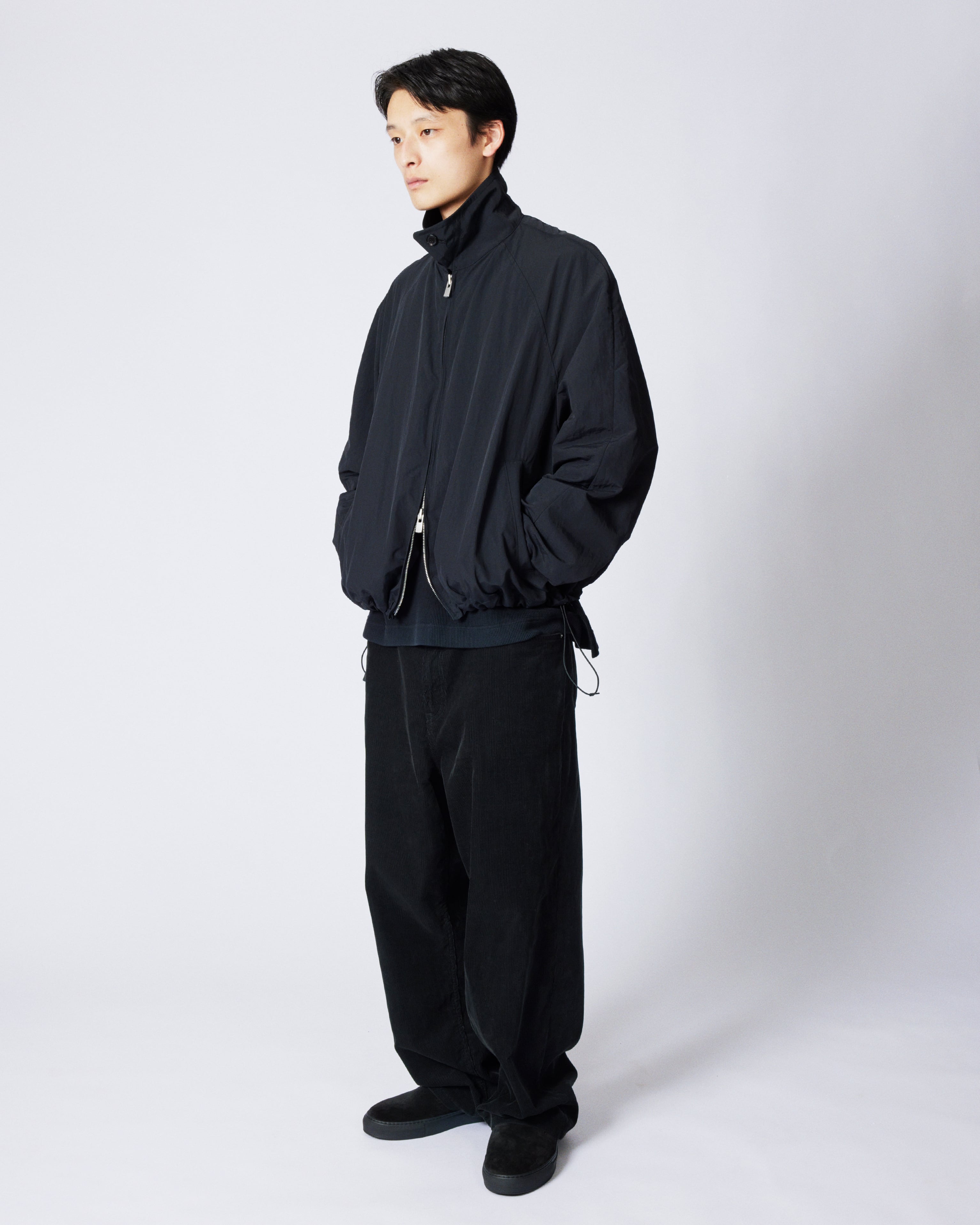 everyone nylon half coat エブリワン ブルゾン everyone nylon half coat (BLACK) | everyone