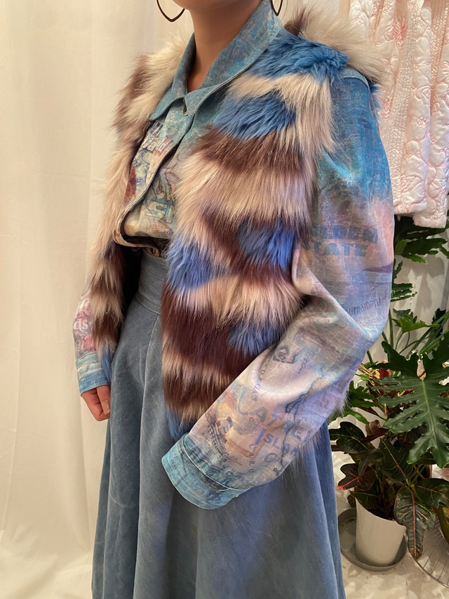 Fake fur vest